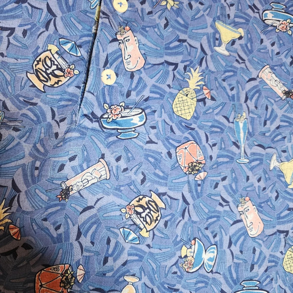 Johnnie-O Luau Prep-Formance Blue Short Sleeve Polo Shirt. Size medium - Picture 8 of 16